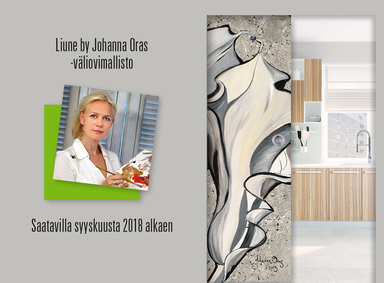 Kaupunkiel&auml;m&auml;&auml; ja taidetta arkeen. Liune liukuvat v&auml;liovet.